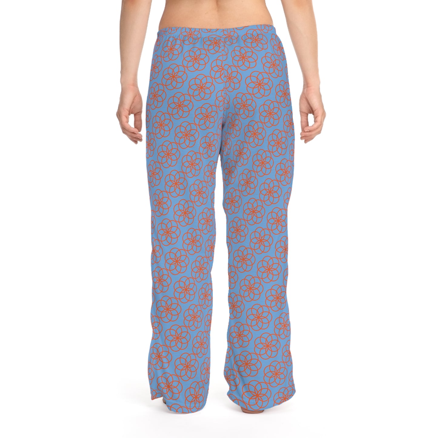 Women's Orange Flower Pajama Pants