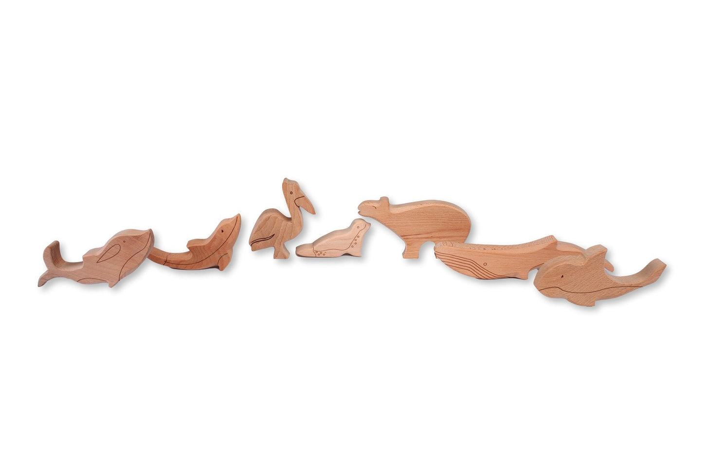 Wooden Animals Set - Ocean Life