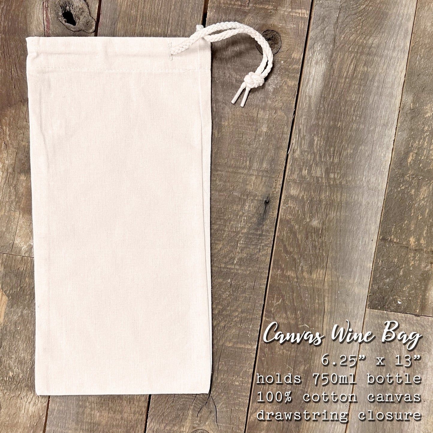 Cheers! - Canvas Wine Bag