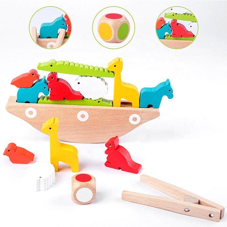Wooden Animals Balance Toy & Game