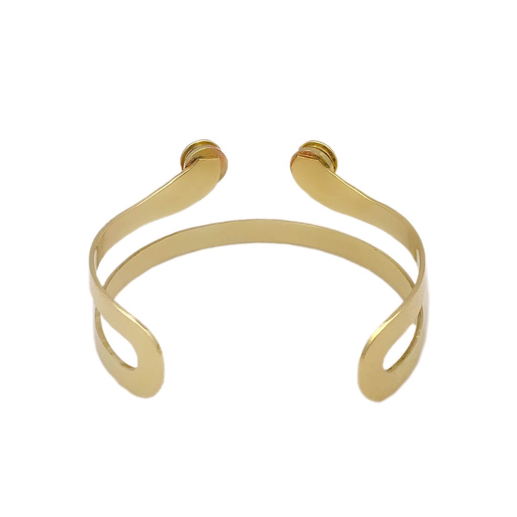 Recycled Bullet Twist Cuff Bracelet (unisex)