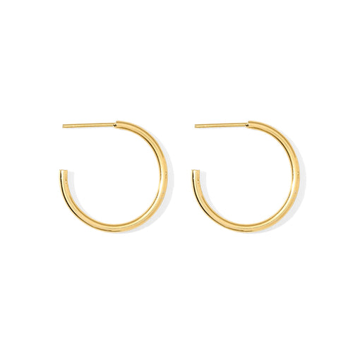 Classic Style Recycled Bombshell Hoop Earrings