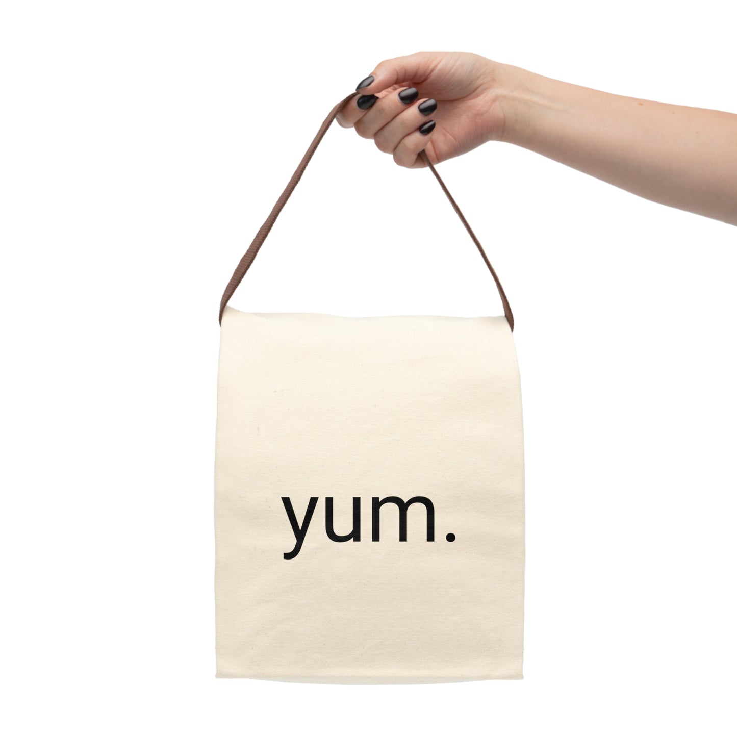 YUM Canvas Reusable Lunch Bag With Strap (Color it Yourself!)