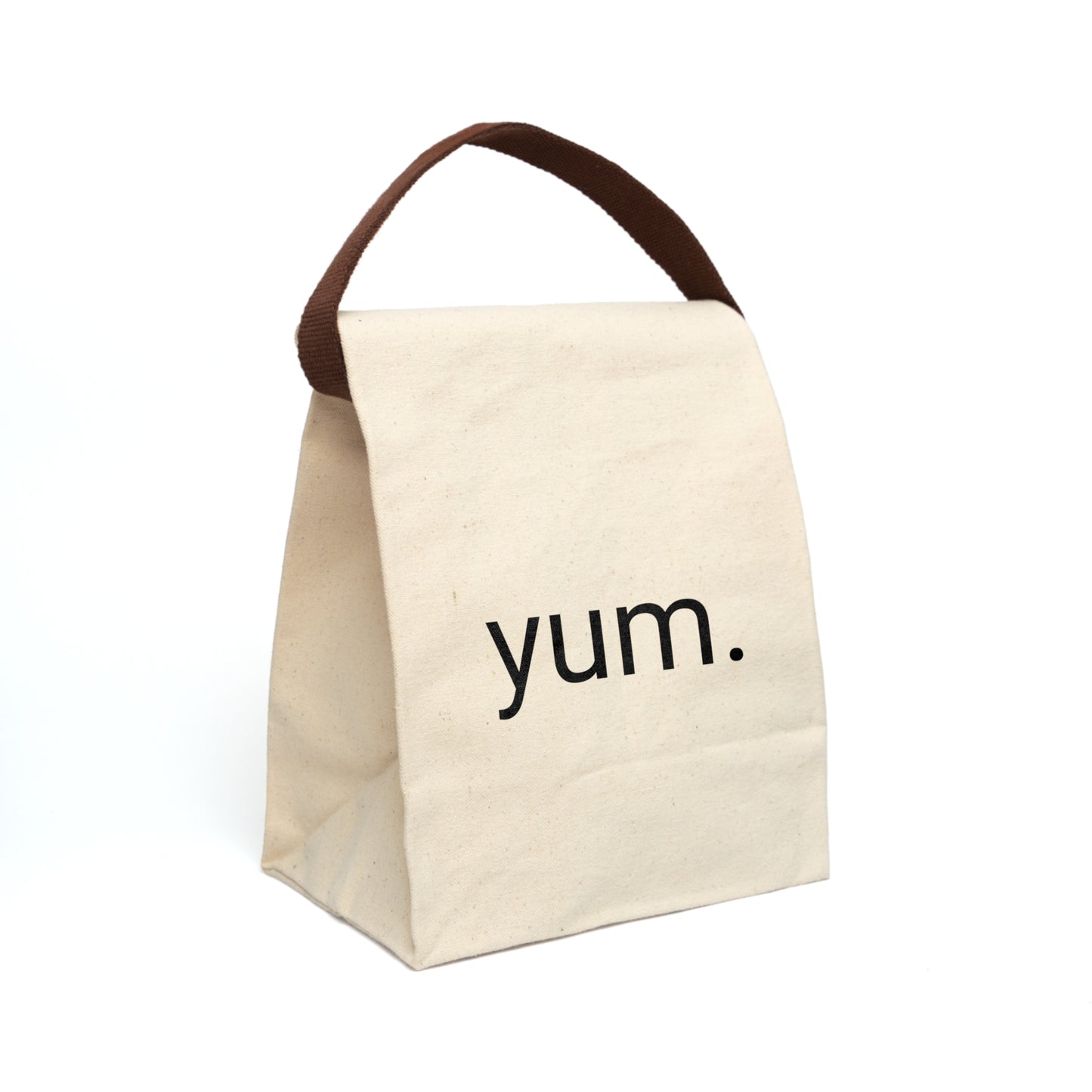 YUM Canvas Reusable Lunch Bag With Strap (Color it Yourself!)