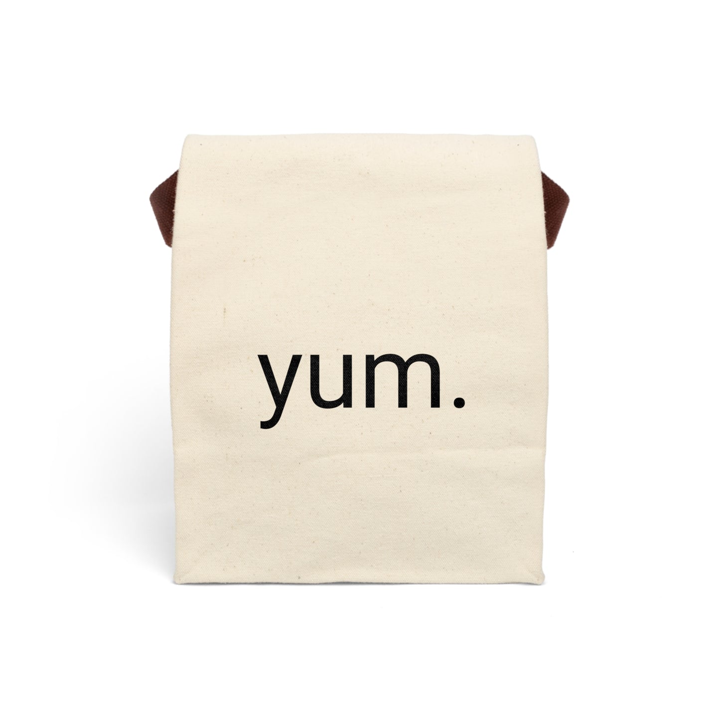 YUM Canvas Reusable Lunch Bag With Strap (Color it Yourself!)