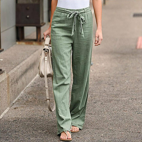 Linen Cotton Relaxed Fit Pants