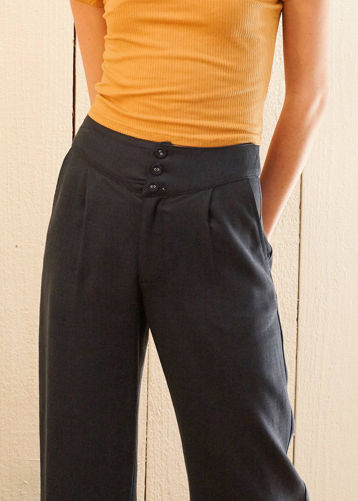 Fringe Hem Cropped Pants