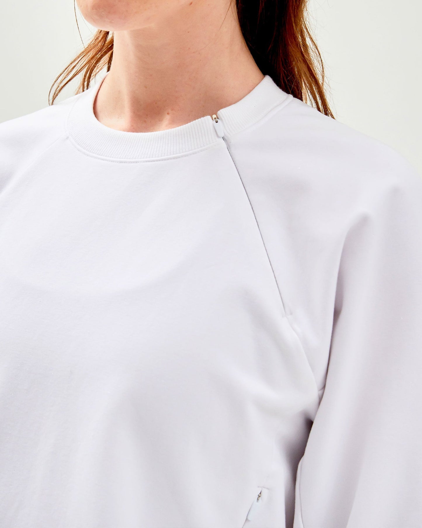 City Zip Crop Sweatshirt