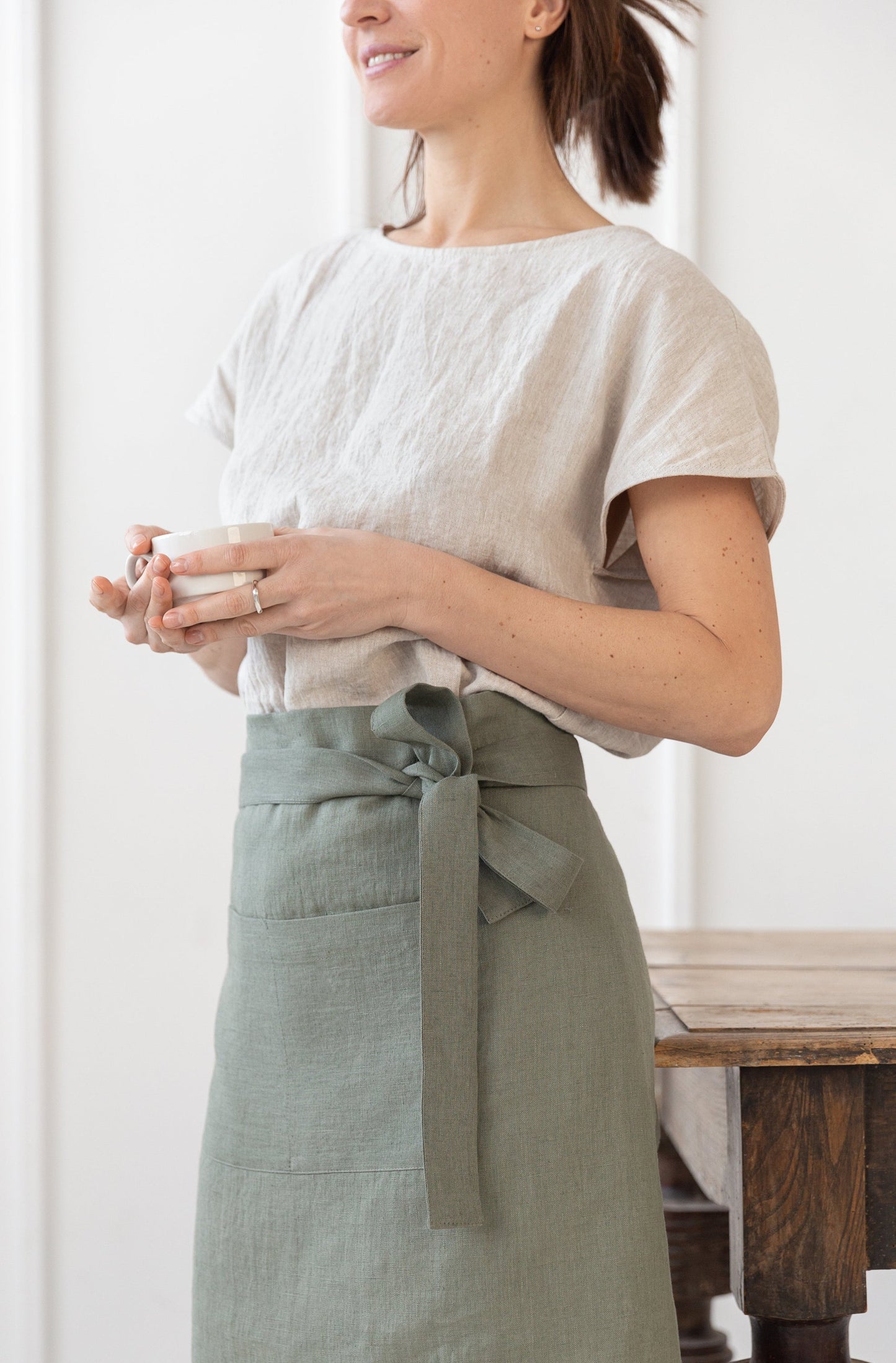 Linen Waist Apron