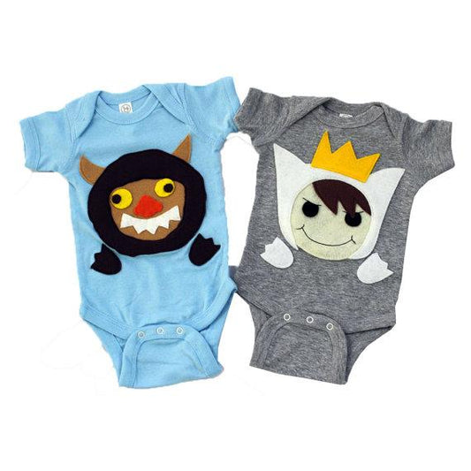 Wild Monster Onesies (newborn to 18 mos)