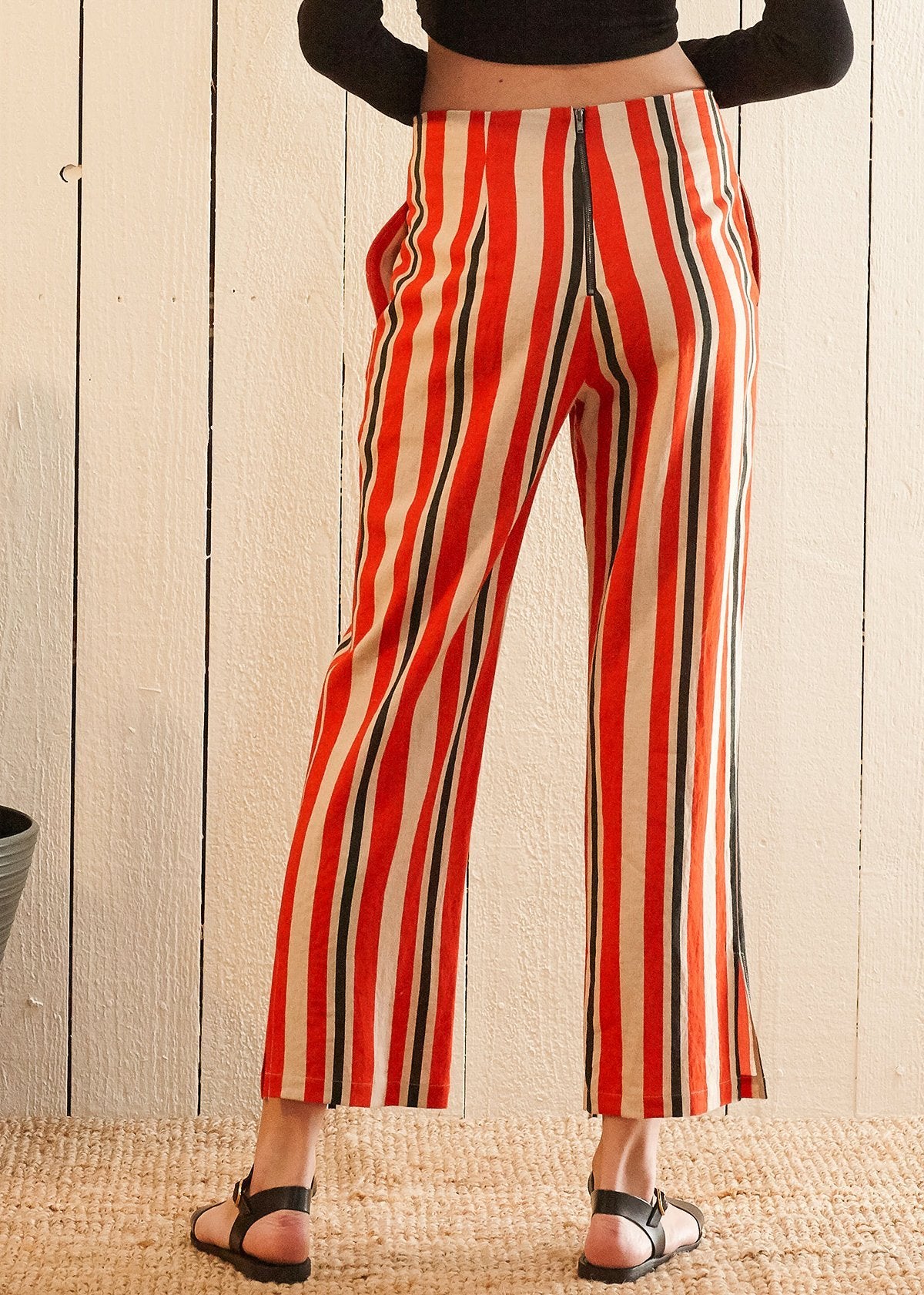 Multi-stripe Cropped Pants