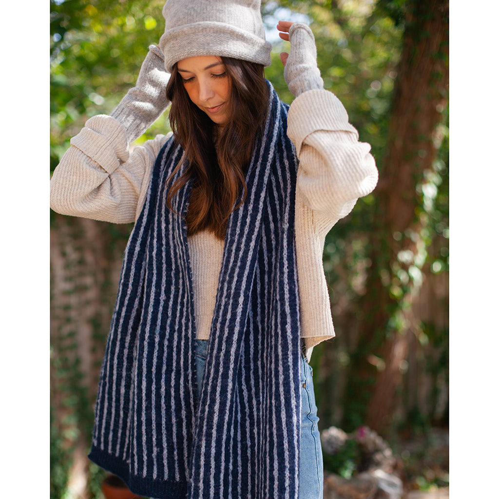 Peruvian Striped Alpaca Scarf