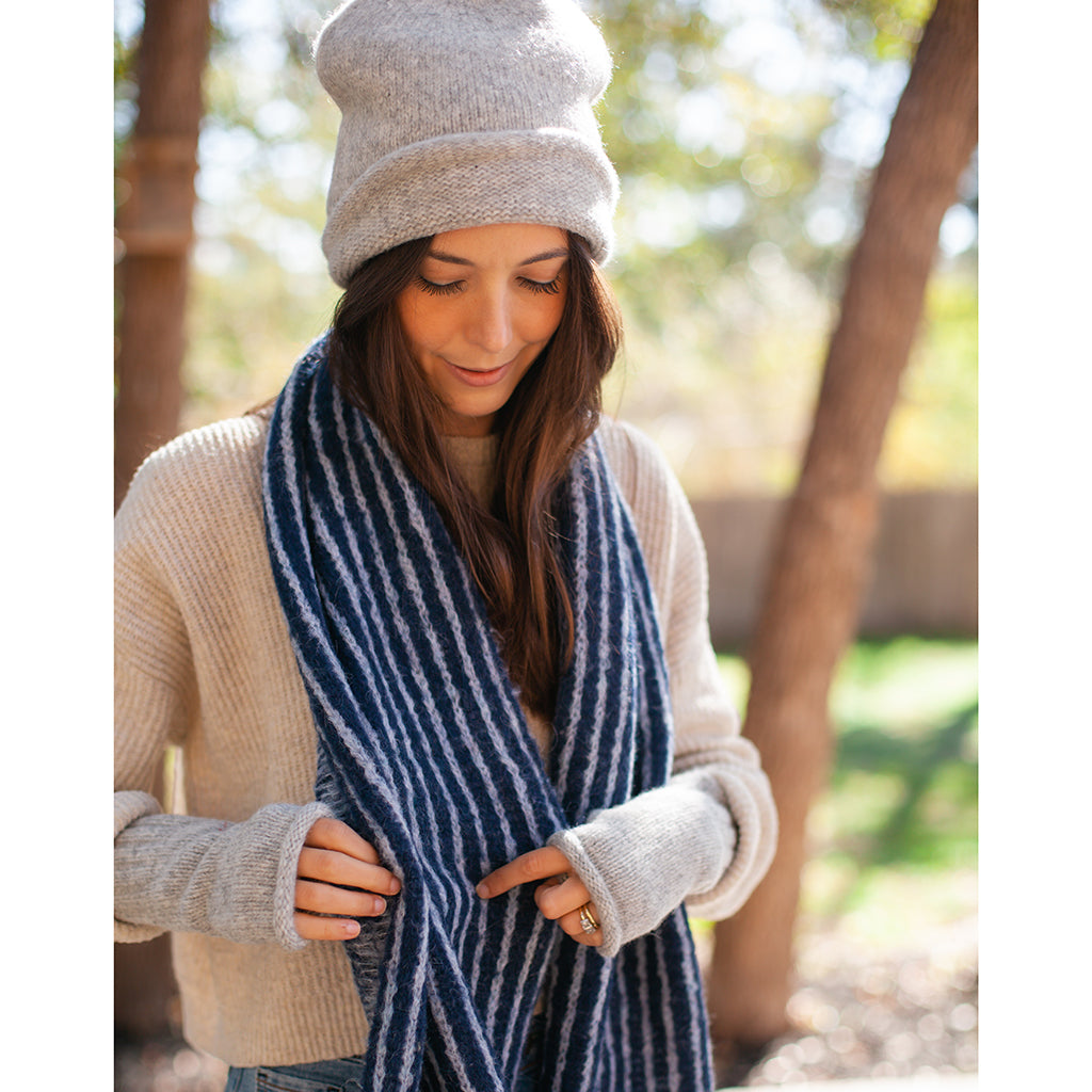 Peruvian Striped Alpaca Scarf