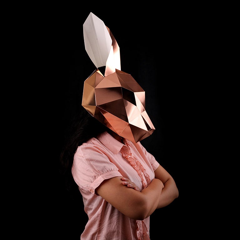 Paper Rabbit Mask