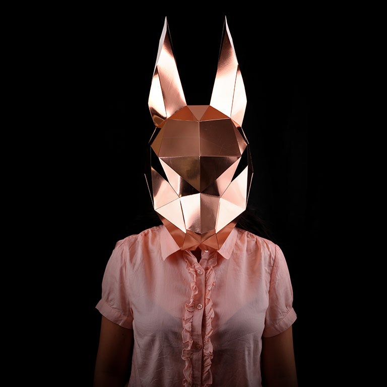 Paper Rabbit Mask