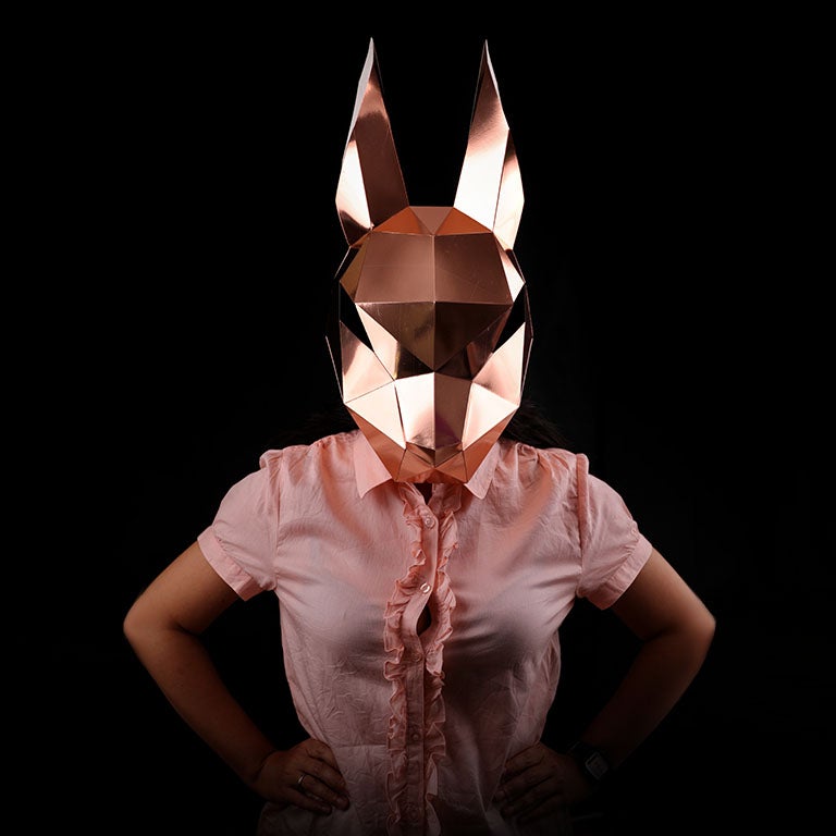 Paper Rabbit Mask