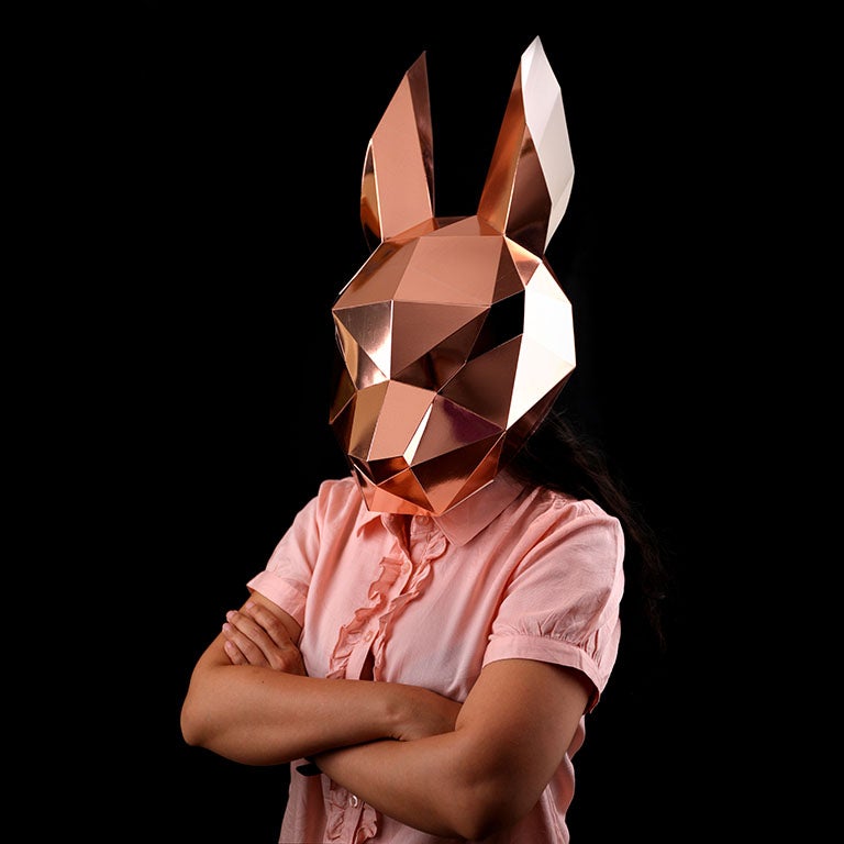 Paper Rabbit Mask