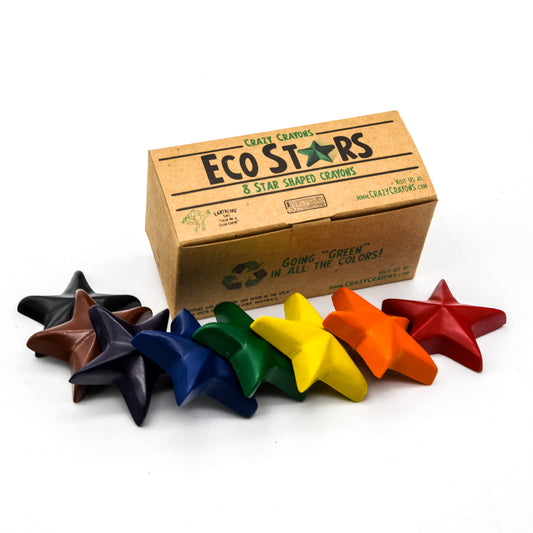 Recycled Eco Stars Crayons - Box of 8