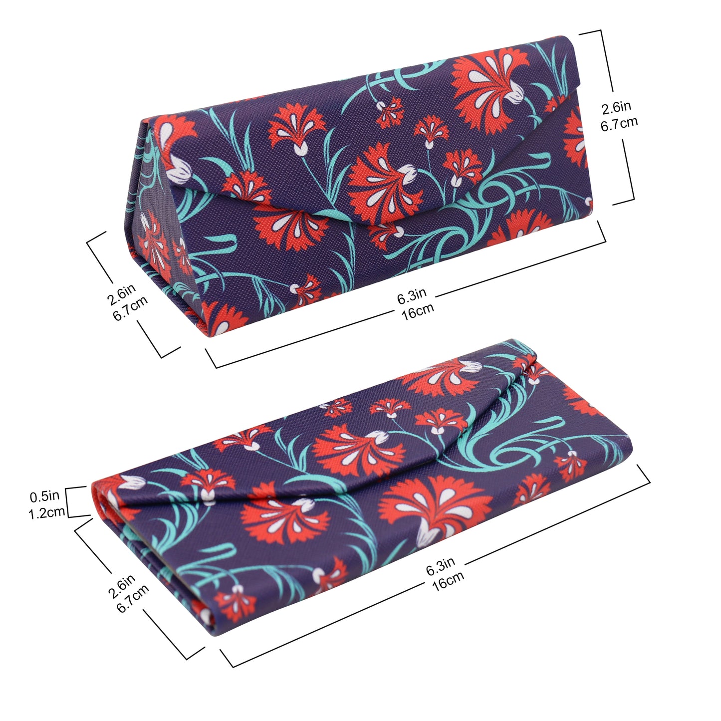 Flower Folding Glasses Case