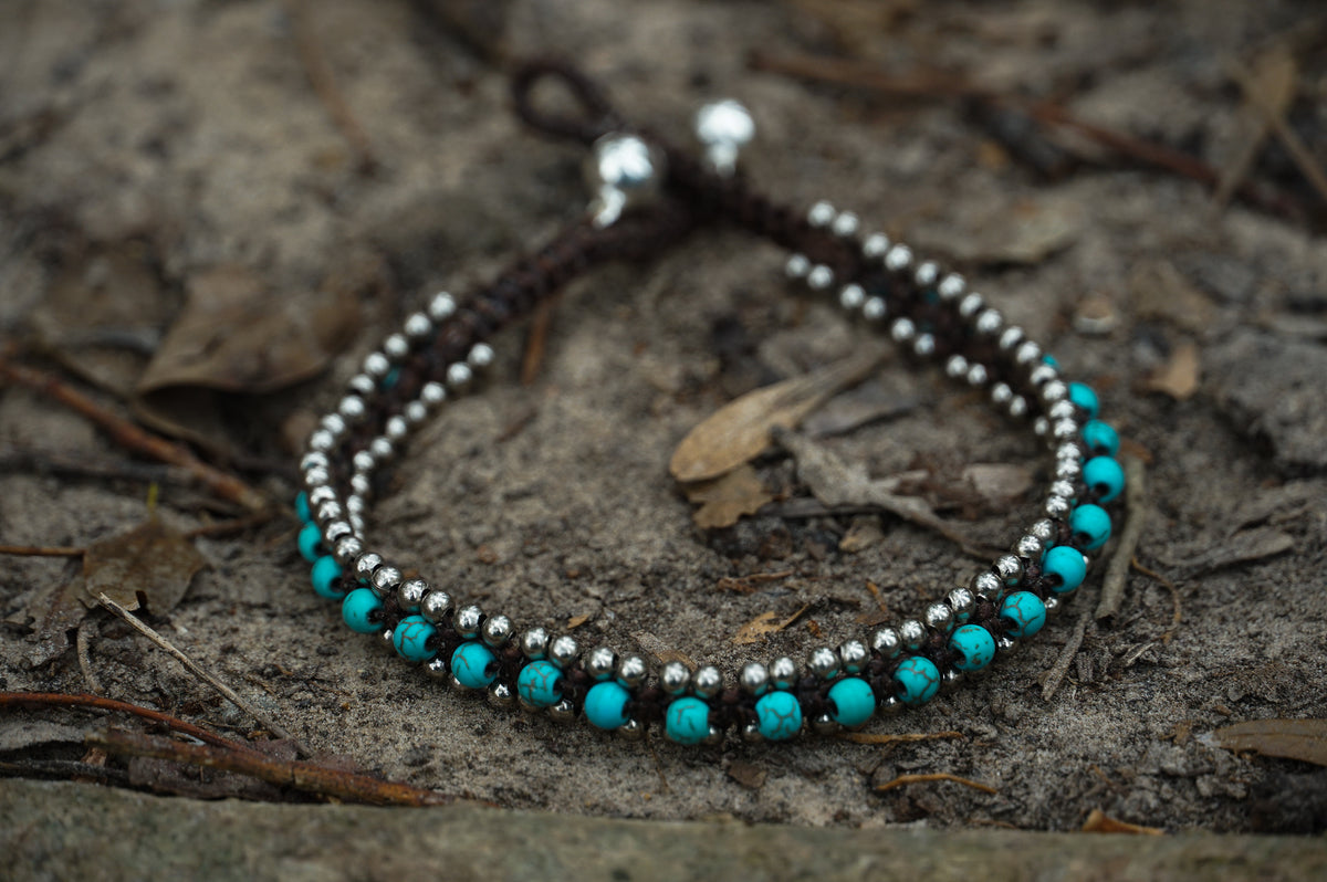 Turquoise Band Anklet