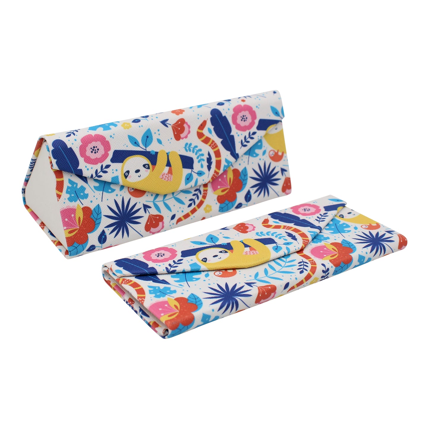 Jungle Sloth Folding Glasses Case