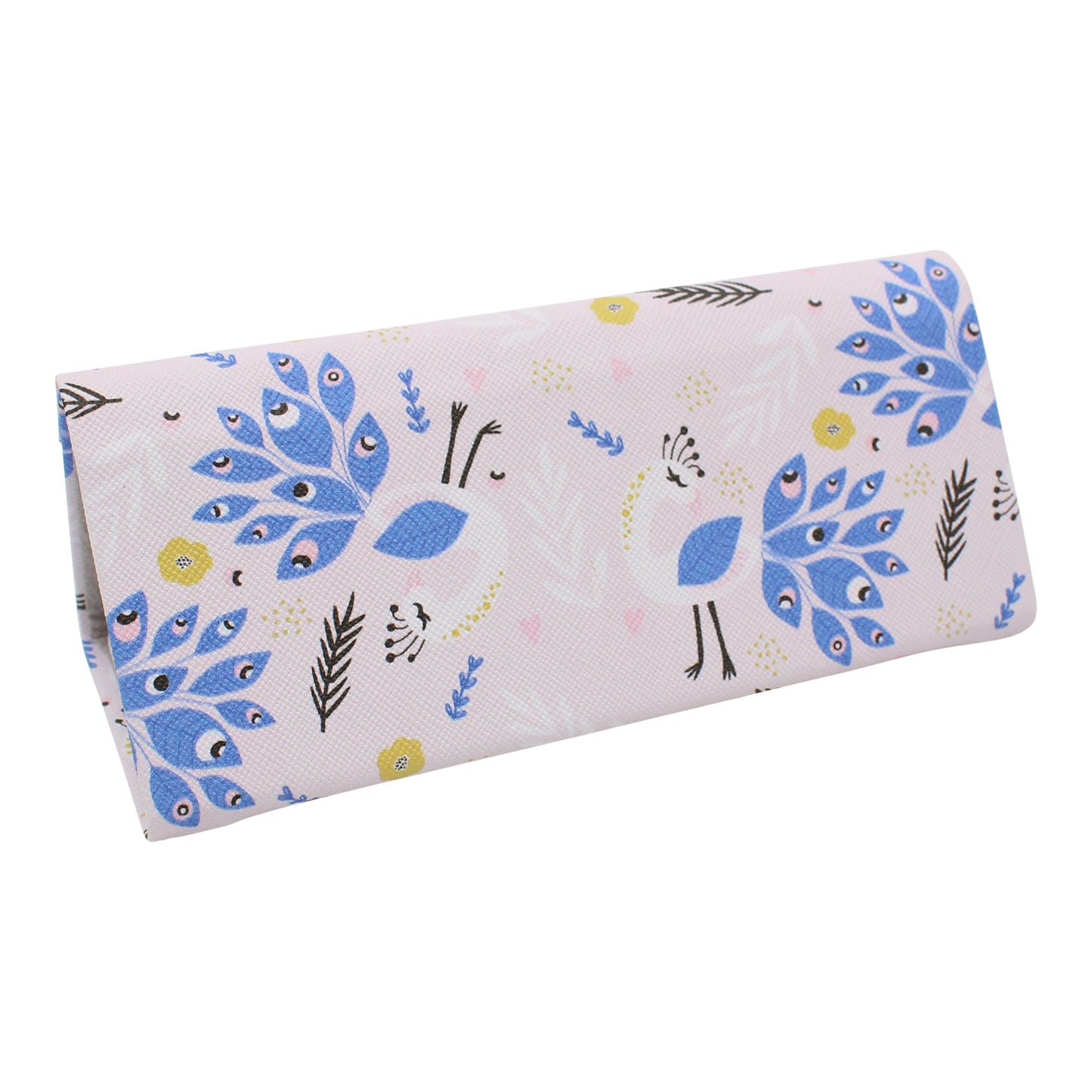 Peacock Folding Glasses Case