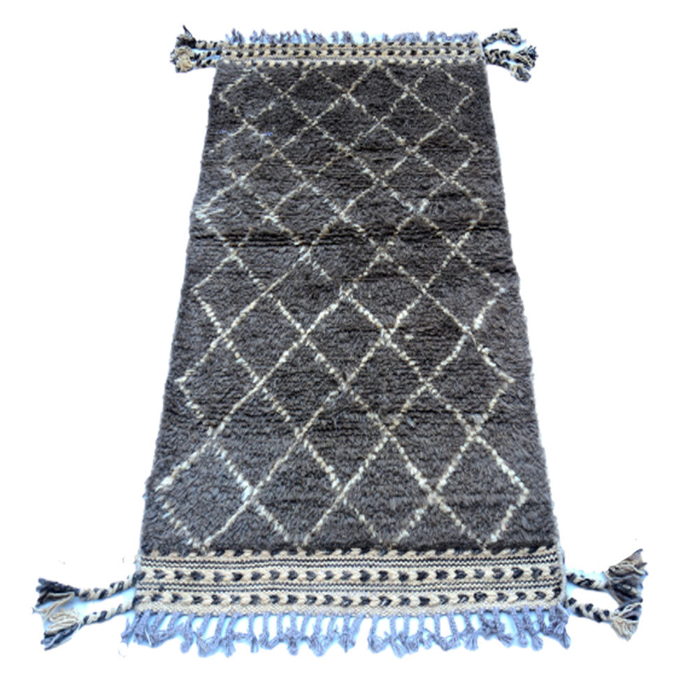 Moroccan Grey Handknotted Rug