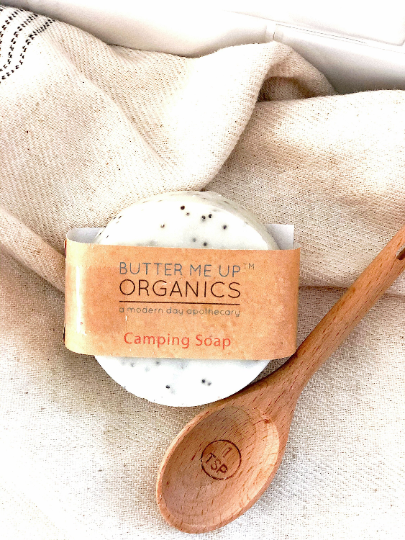 Organic 3 in 1 Camping Soap - Bug Repellant, Hair, & Body Bar