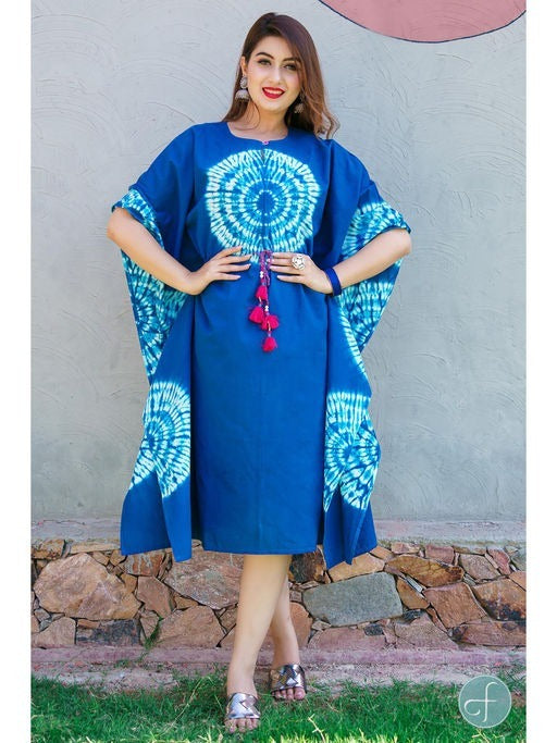 Blue Shibori Kaftan