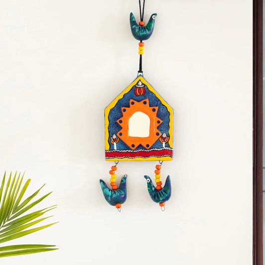 Sparrows On Window Wall Hanging