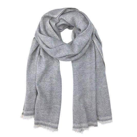 Grey Himalayan Cashmere Scarf