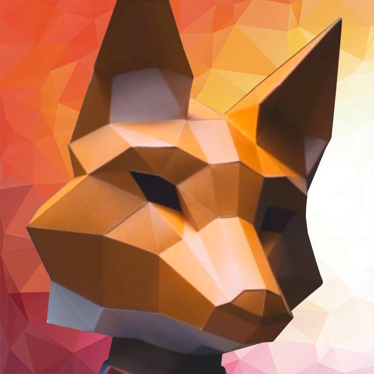 Paper Fox Mask