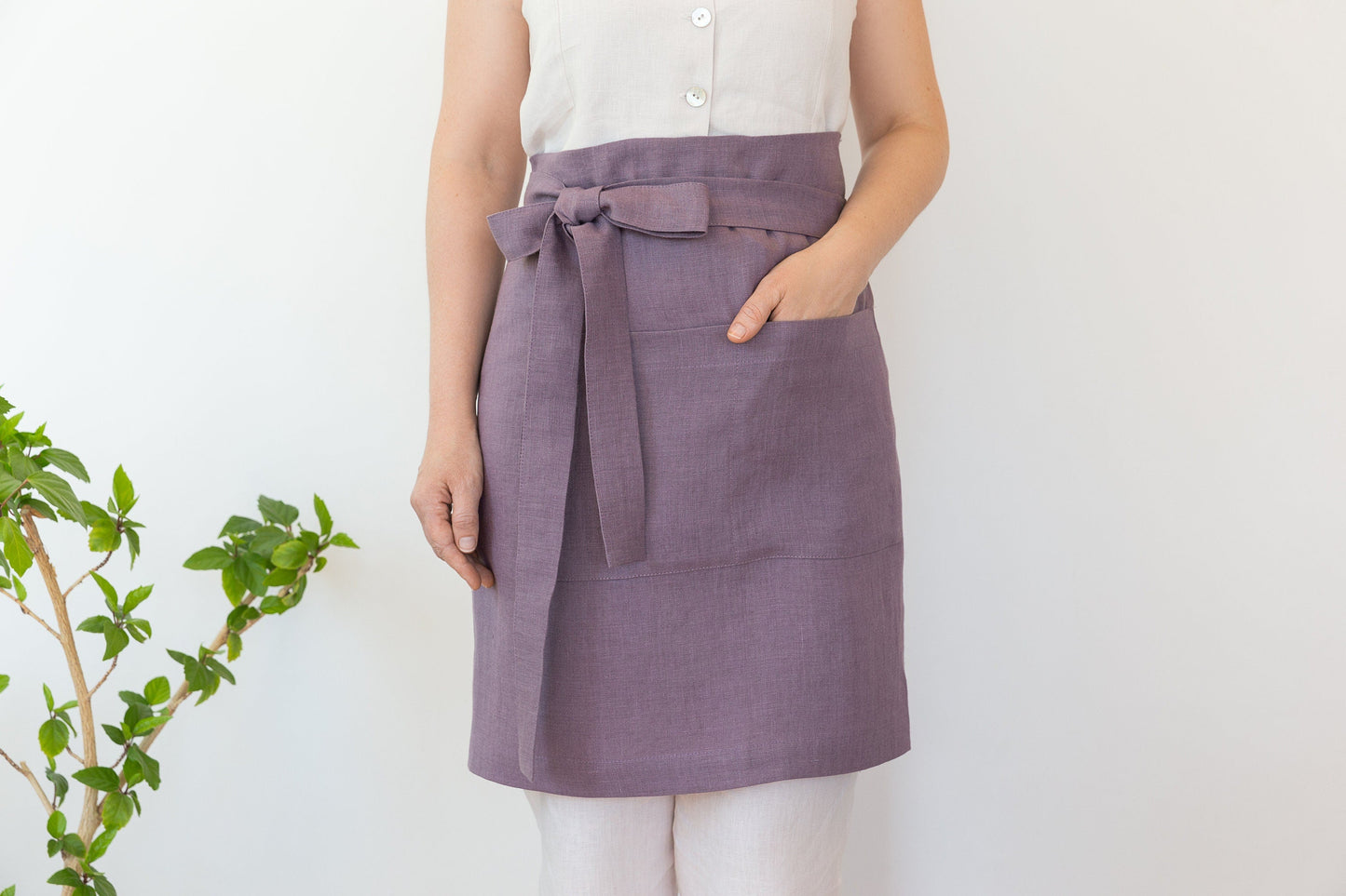 Linen Waist Apron