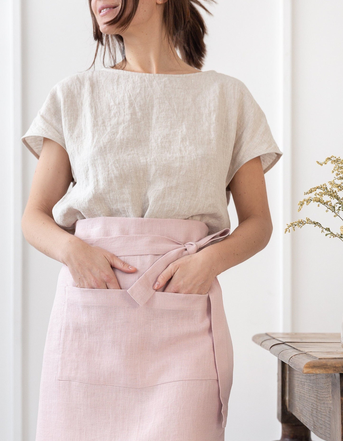 Linen Waist Apron