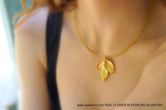 Rose Leaf Necklace