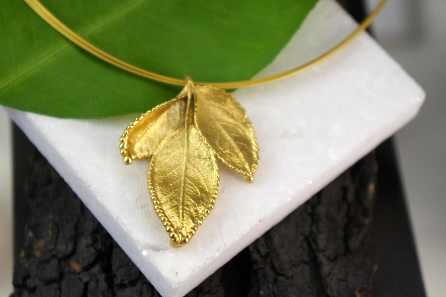 Rose Leaf Necklace