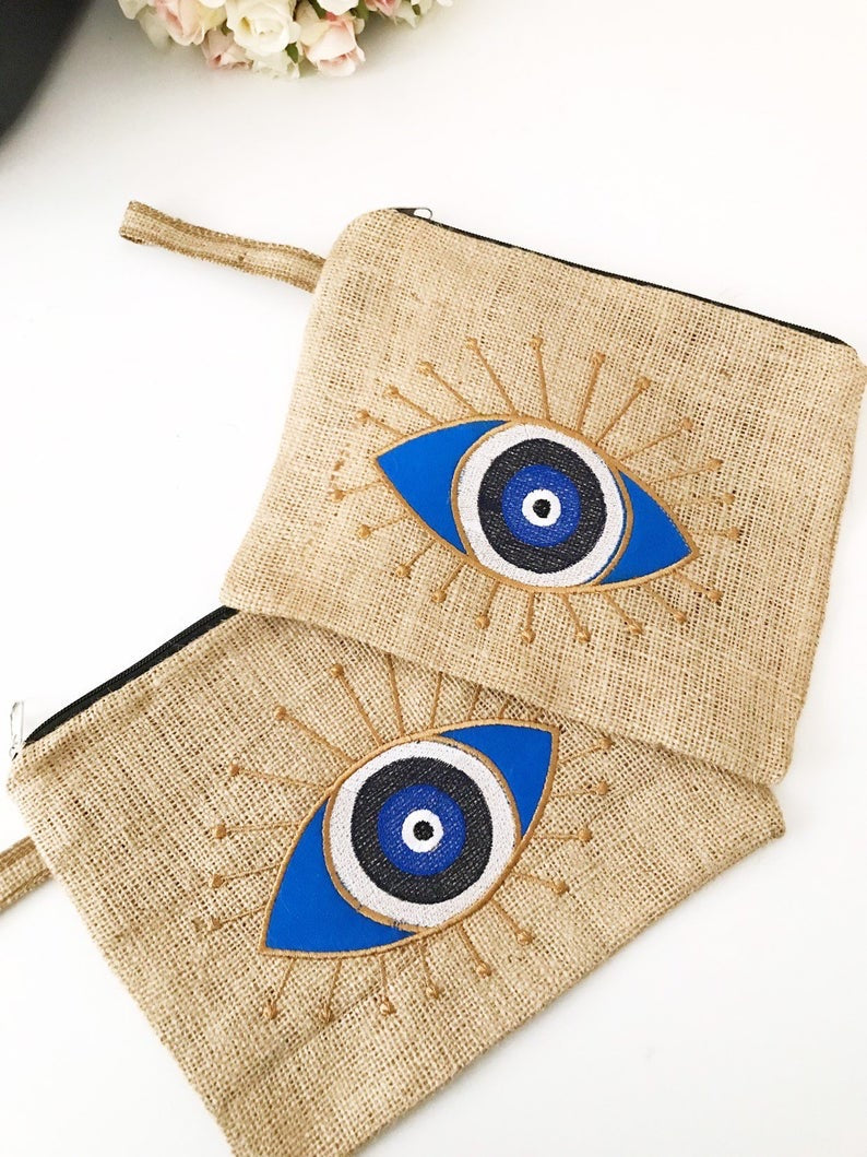 Evil eye pouch