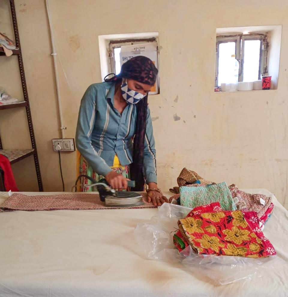 Upcycled Sari Infinity Scarf